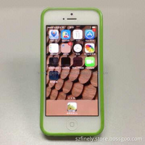 PC+TPU case for iPhone 5/5S, double injection with 360-degree rotational stand, elegant hit color
